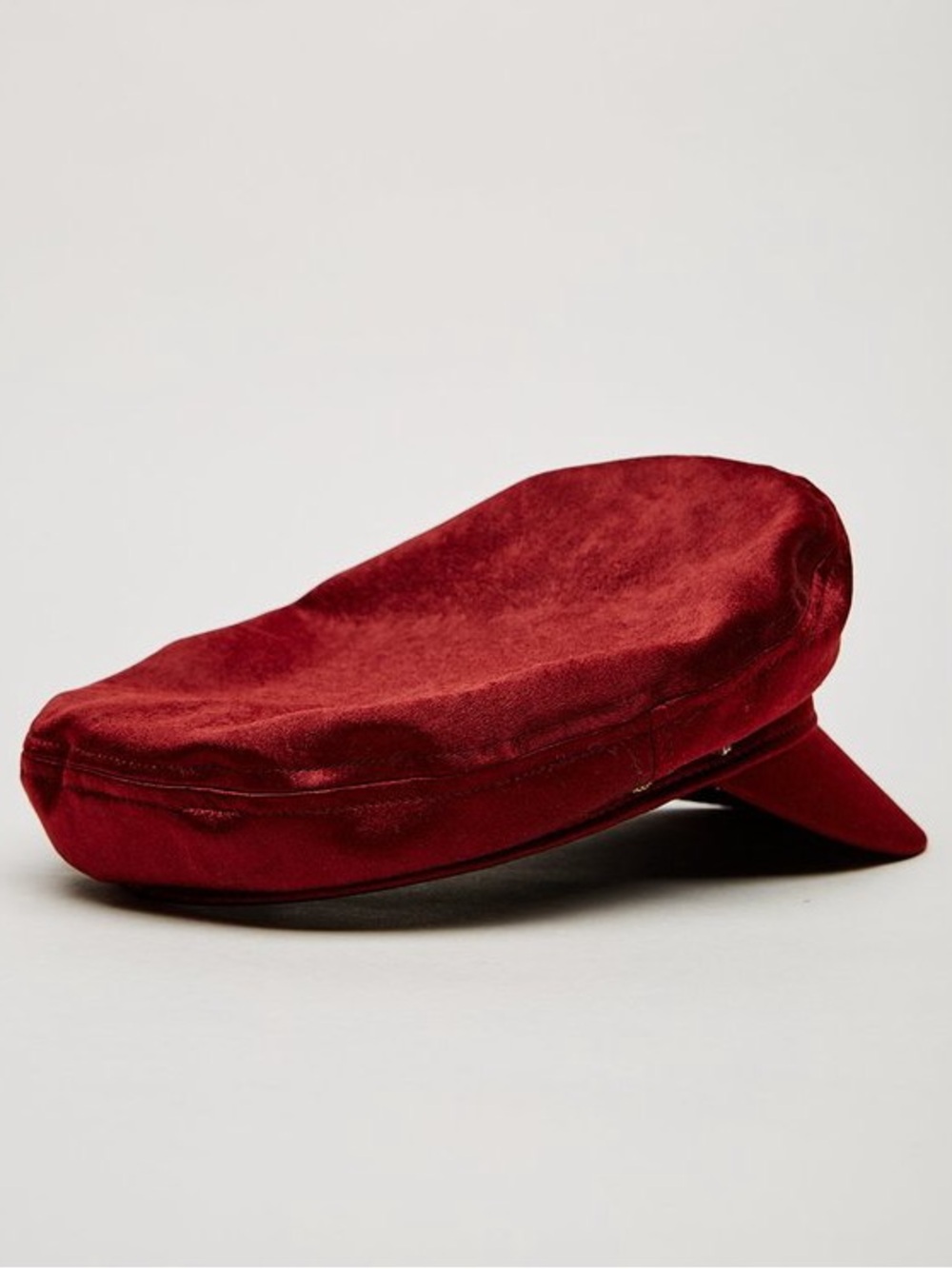 Brixton NWOT Ashland Red Faux Suede Cap Sz Large - Picture 3 of 9